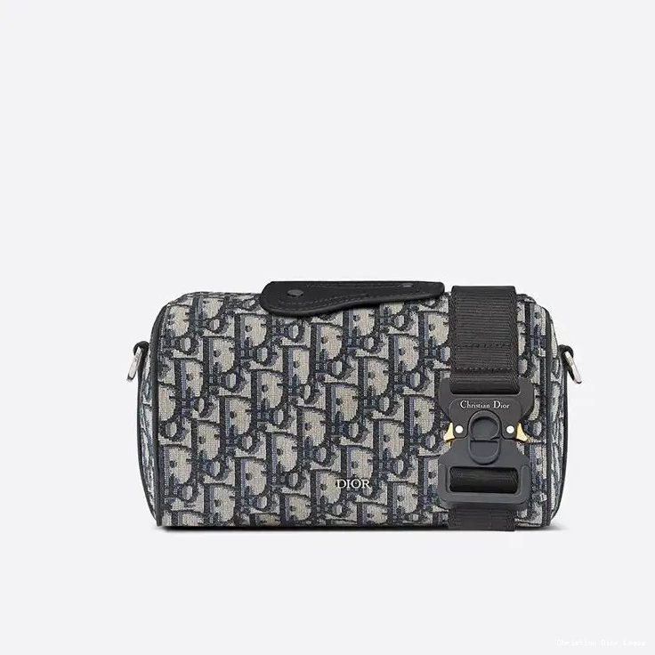 Lingot Motif Oblique Dior Bag Blue Canvas 22 0623 Luxury